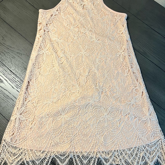 Dusty Pink Lace Dress - Picture 4 of 7